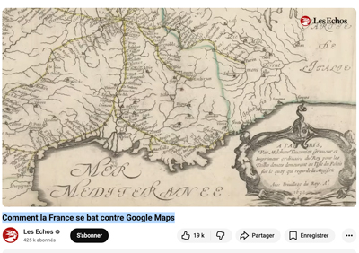 Comment la France se bat contre Google Maps